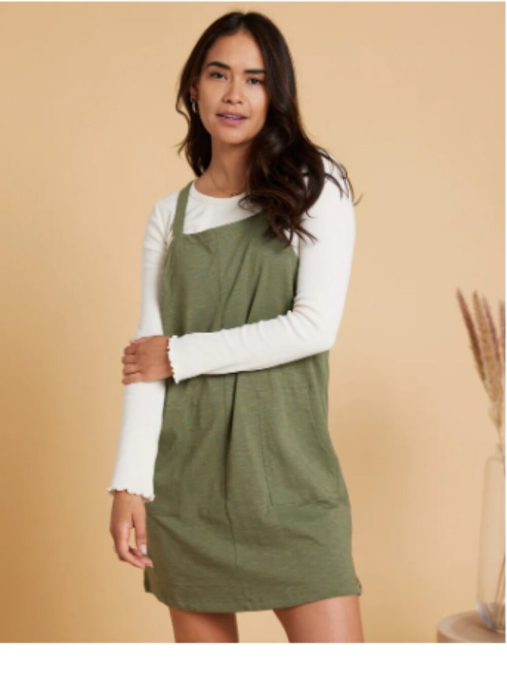 Known Supply Macy Dress Overall Organic Cotton Pockets - Picture 1 of 8